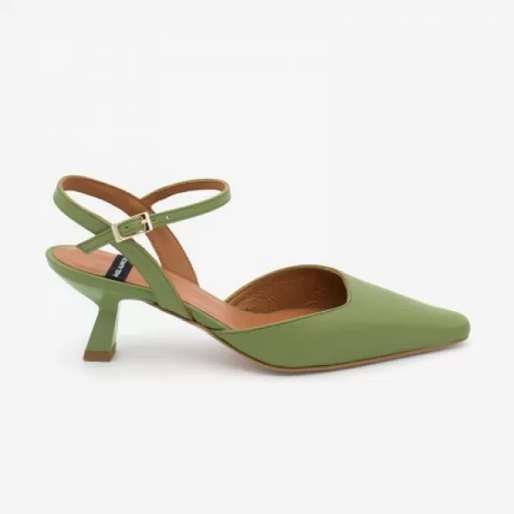 Discount Ángel Alarcón Wilma - Leather Ankle Strap Pointed Toe Low Heel.