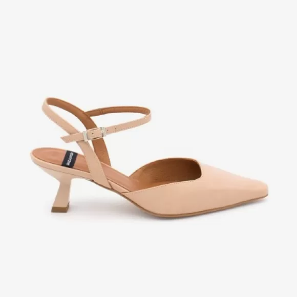 Online Ángel Alarcón Wilma - Leather Ankle Strap Pointed Toe Low Heel.