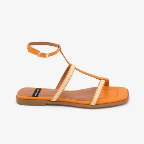 Flash Sale Ángel Alarcón Yael - Leather Strappy Flat Sandal