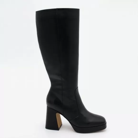 Online Ángel Alarcón Yara - Leather Boots With Block Heel And Platform